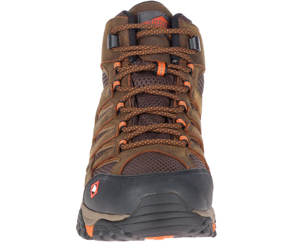 Merrell Boots Brown - Moab Vertex Mid Waterproof SR - Mens 37ENRCLVP